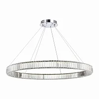Люстра подвесная ЛЕД Тиволи (Tivoli) SL1622.183.01 ST-Luce прозрачная на 1 лампу, основание хром в стиле современный кольца Люстра подвесная ЛЕД Тиволи (Tivoli) SL1622.183.01 ST-Luce прозрачная на 1 лампу, основание хром в стиле современный кольца